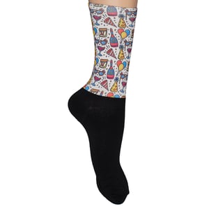 Funny Printed Long Socks for Men and Women