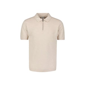 No Excess Pullover short sleeve polo zip frot desert