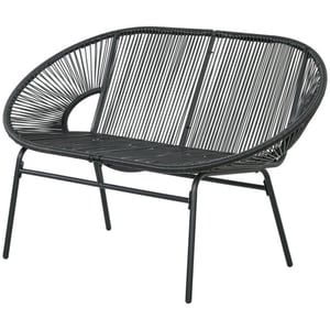 4goodz 2-zits rattan tuinbank in boho-stijl -