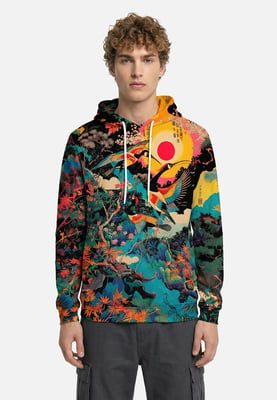 "Japanese Heron" Hoodie