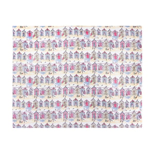 Furn Beach Huts Fleece Printed Throw