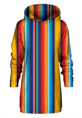 "Mexican Stripes" Oversize hoodiejurk