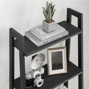 MAZAZU Industriële boekenkast – hout & metaal – 34 × 56 × 172cm