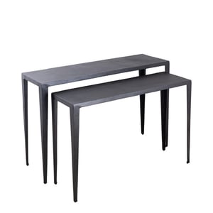 PTMD bijzettafel rivva - 121x39x82cm set van 2