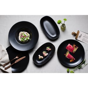 Bonna Pizzabord notte porselein 32 cm set van 2