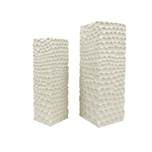 PTMD bloemenzuil isaiah - 33x33x95cm set van 2