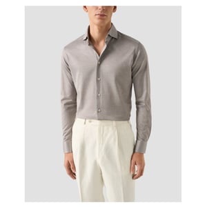 Eton Filo di scozia knit shirt lange mouw overhemden 100014987
