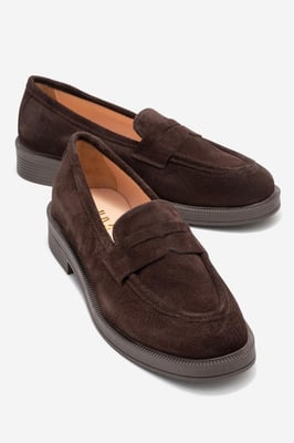 Bree Platform Penny Leren Loafer