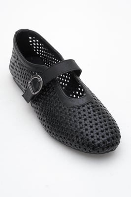 MIRELLA Flätad Läder Ballerinas Dam