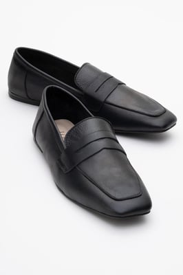 Morne Leren Loafers Dames