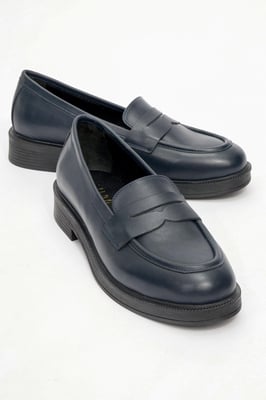 Bree Platform Penny Leren Loafer