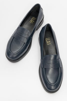 Bree Platform Penny Leren Loafer