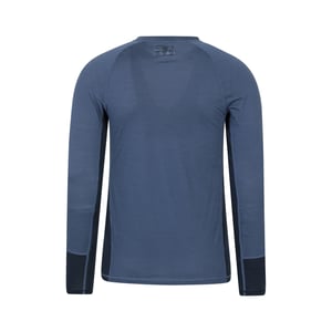 Mountain Warehouse Basislaag heren-Top met lange mouwen (Marine)