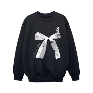 Disney Meisjes Minnie Mouse Strik Sweatshirt (Zwart)