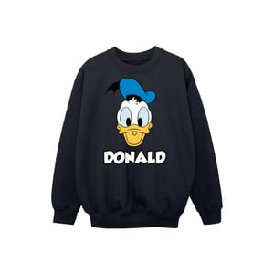 Disney Jongens Donald Duck Gezicht Katoenen Sweatshirt (Marineblauw)