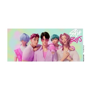 K-Pop Demon Hunters Saja Jongensmok (Wit)