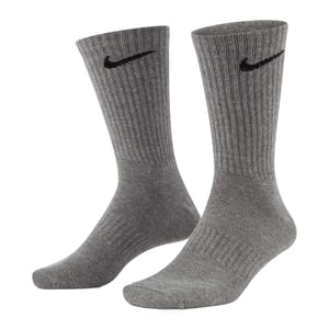Nike Unisex Adult Lightweight Everyday Crew Socks (Pack of 3) (White/Grey/Black)