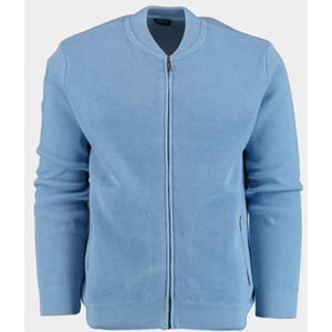 Innocente Vest heren met structuur en zakken 304/8147 light blue