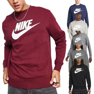 NIKE DQ4912 Mens Sweatshirt Sportswear Club Fleece Crew Neck Pullover Jumper New