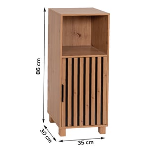 4bathroomz Parma badkamerkast halfhoog 86 cm in houtlook -