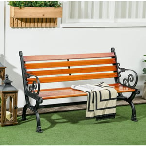 4goodz Tuinbank klassiek 2-personen max. 240 kg met rugleuning van hout