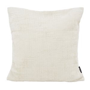 NOVÉE Chenille stripe crème | 45 x 45 cm | kussenhoes | polyester