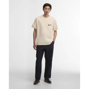 Barbour links os t-shirt mts1556 be13 neutral