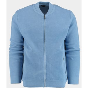 Innocente Vest heren met structuur en zakken 304/8147 light blue