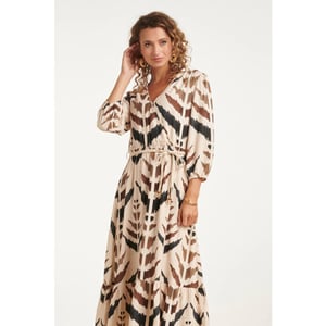 Smashed Lemon Maxi overslagjurk met grafische aztec print |
