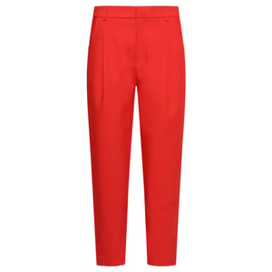 Smashed Lemon Elegante pantalon met plooi en hoge taille |