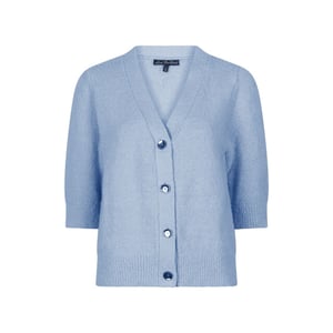 Red Button Popcorn vest l.blau