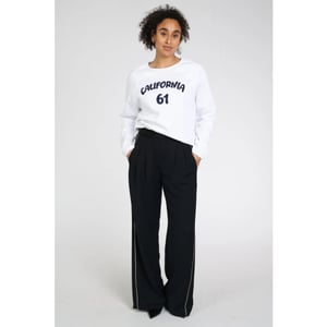 Penn & Ink S26t1232 01-505 penn en ink sweater print white night