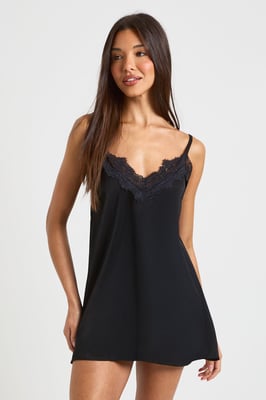 Satin Lace Detail Nightie