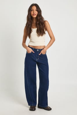 The Mid Waist Barrel Jean