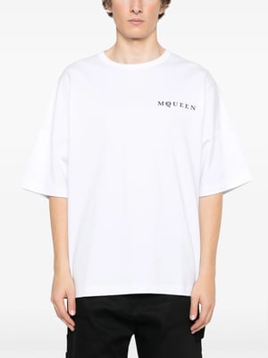 Vertical Back Logo T-Shirt in White
