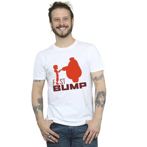 Disney Mens Big Hero 6 Baymax Fist Bump Cutout T-shirt (Vit)