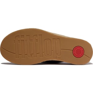 Fitflop Platvorms Lederen Dames Zwarte Sandalen