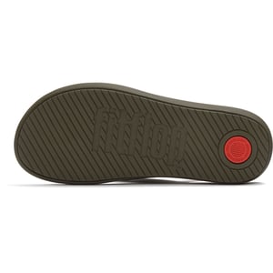 Fitflop iQushion Polyester Heren Flip-Flops in Diep Olijf/Salie Groen