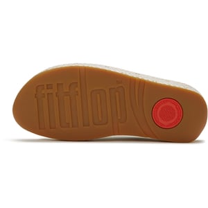 Fitflop Lulu Lux Graphic-Weave Leer Dames Urban Wit Sandalen