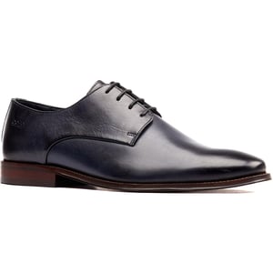 Base London Marley Derby Läder Herrskor Navy Snörskor