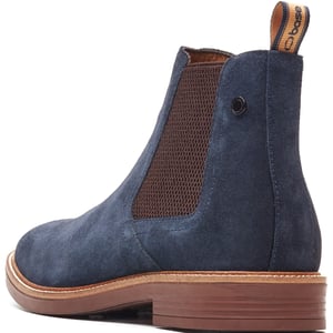 Base London Sussex Chelsea Boot Leather Men's Navy Boots