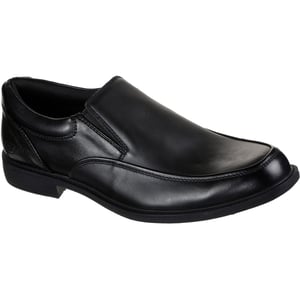 Skechers Dreston Ratlon Leren Zwarte Instappers voor Mannen