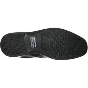 Skechers Dreston Ratlon Leren Zwarte Instappers voor Mannen