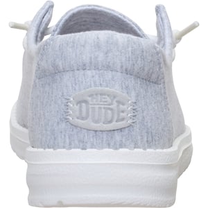 HEYDUDE Wendy Stretch Jersey Textil Kvinna Ljusgrå Loafers