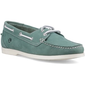 Sperry Balboa 2 Öga Båt Nubuck Kvinnors Gröna Båtsskor
