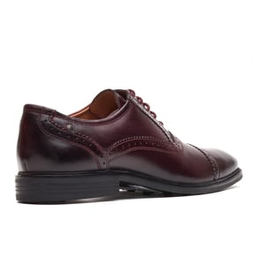 Base London Ascot Oxford Läderskor för Män Bordo Oxford