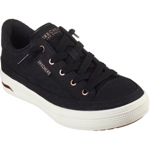 Skechers Arch Fit Arcade - Möt Dig Där Textil Dam Svarta Sneakers