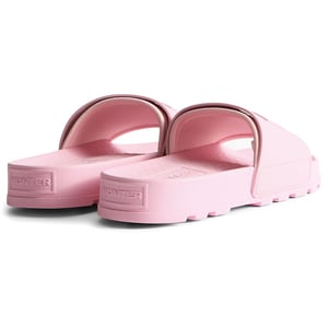 Hunter Core Geëmbossede Polyurethaan Dames Parfait Roze Slippers
