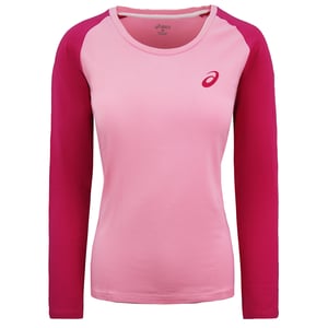 Asics Essentials Colourblock Womens Pink Top