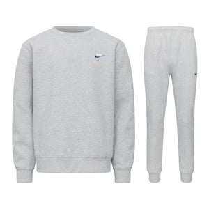 Nike Sportswear Club Men’s Fleece Crew Tracksuit in Grey